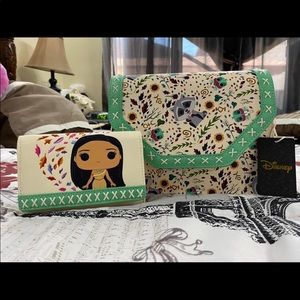 Loungefly Pocahontas AOP crossbody/ wallet